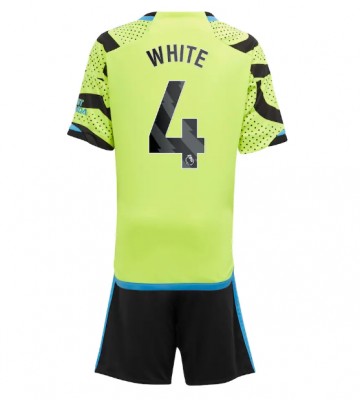 Arsenal Ben White #4 Replika Babytøj Udebanesæt Børn 2023-24 Kortærmet (+ Korte bukser)